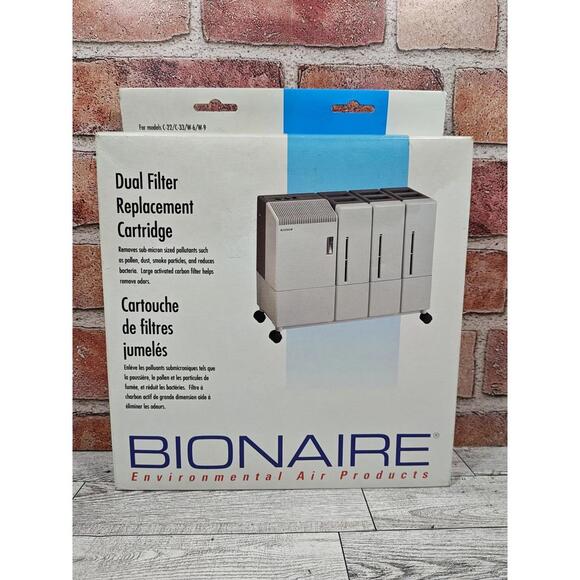 Genuine Bionaire Dual Filter 911D For Models C-22, C-33, W-6, W-9 Sealed NIB - Picture 1 of 7